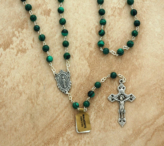 MALACHITE ROSARY