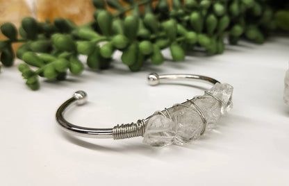 CLEAR QUARTZ BANGLE